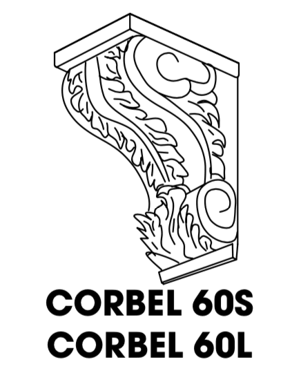 Uptown White Corbel 60S, Small