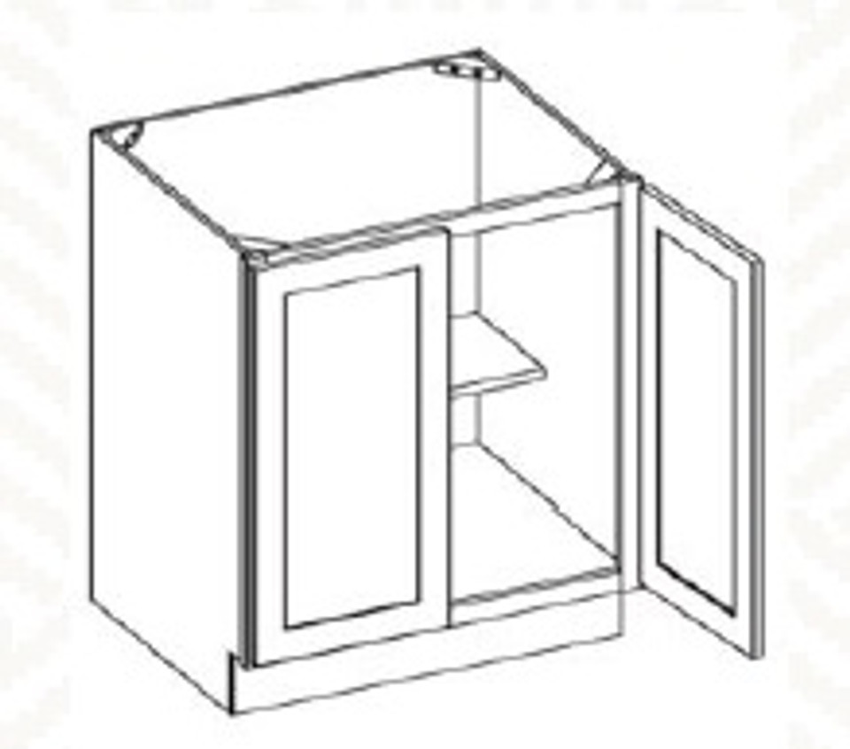 Petit Blue Full Height Door Bases, NO Drawer 24”W 24”D 34 1/2”H